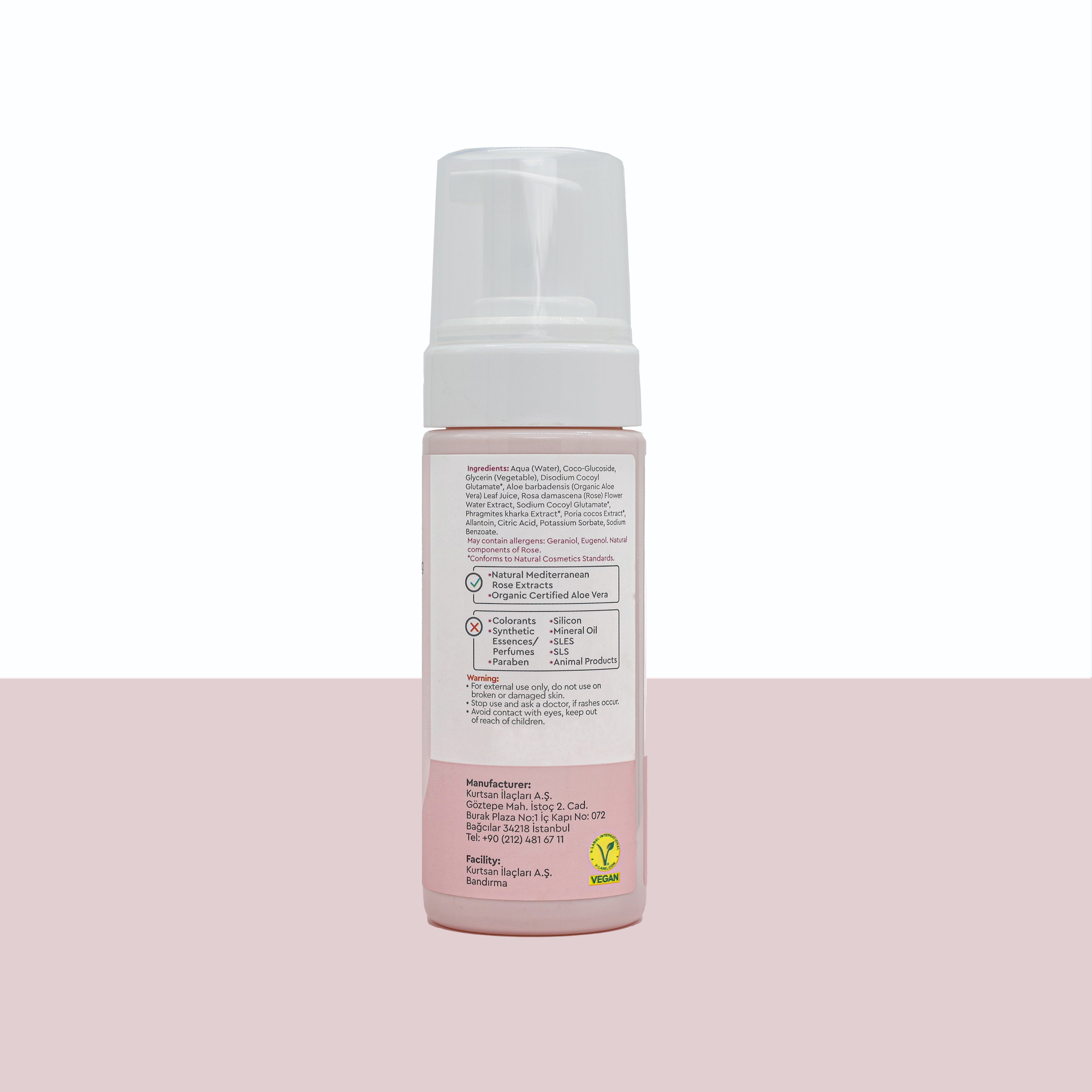 Otaci™ Rose Facial Cleansing Foam | Natural Rose & Aloe Vera | 150ML