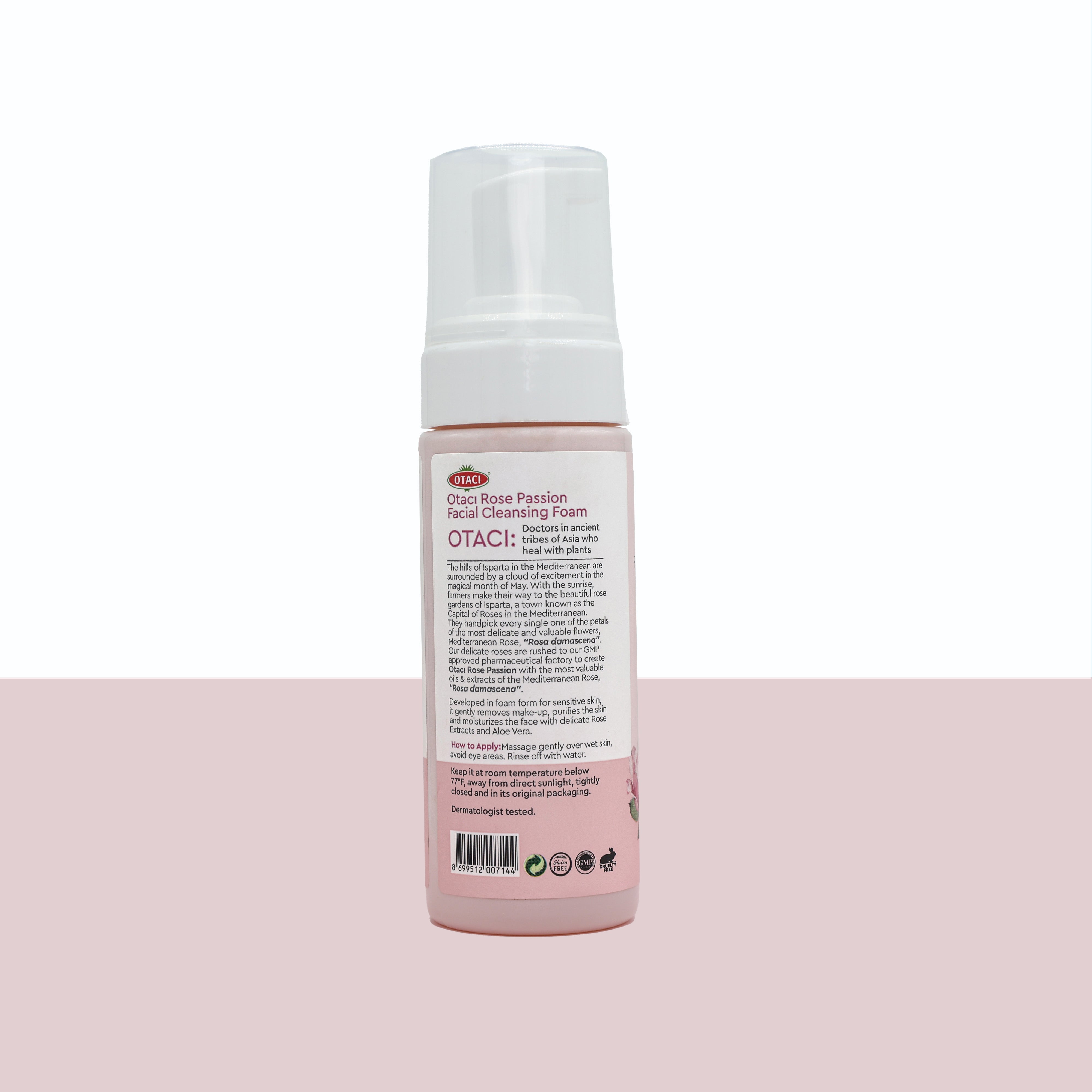 Otaci™ Rose Facial Cleansing Foam | Natural Rose & Aloe Vera | 150ML